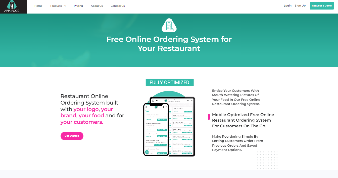 Online ordering system