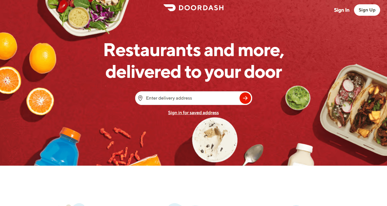 outlet of Doordash