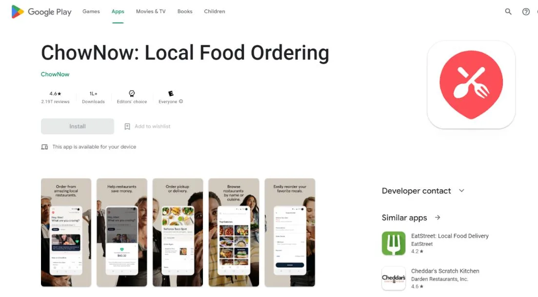 Local Food Ordering