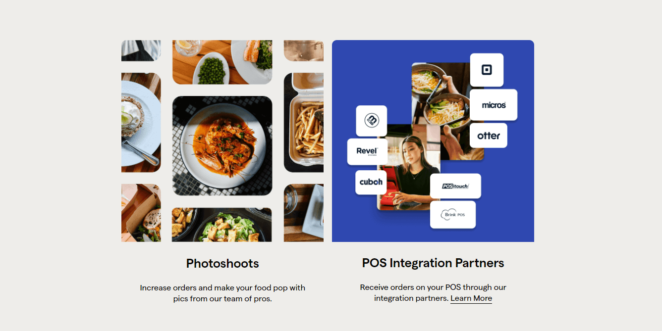 Additional features of ChowNow