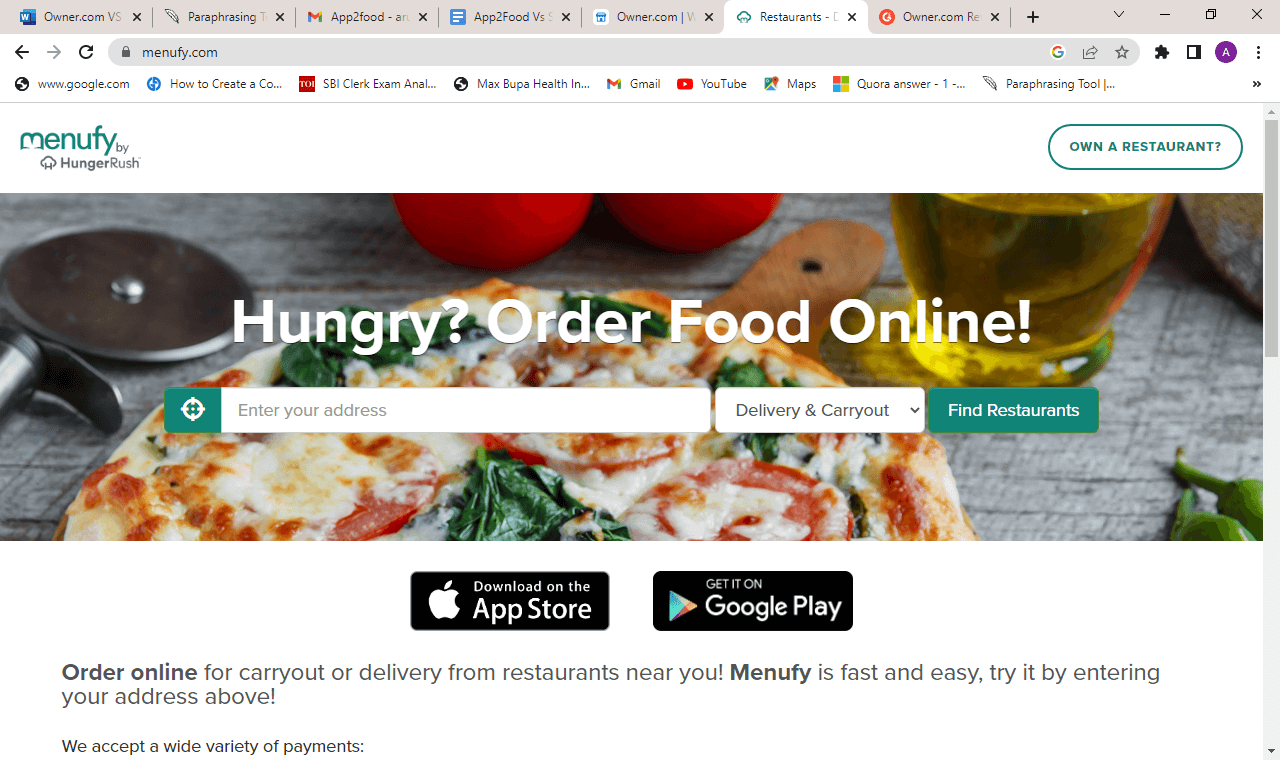 Business Overview of Menufy