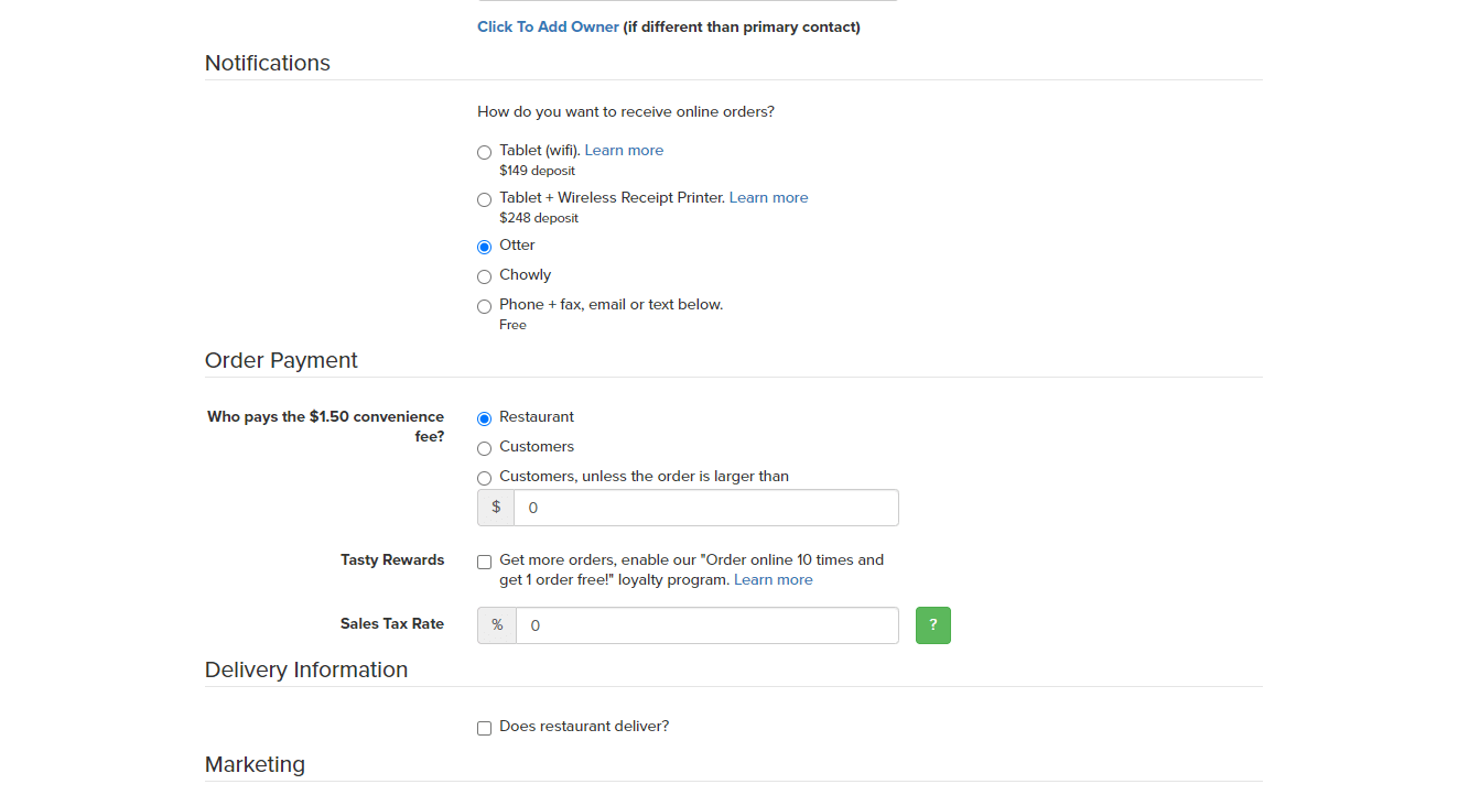 Overall Setup of Menufy
