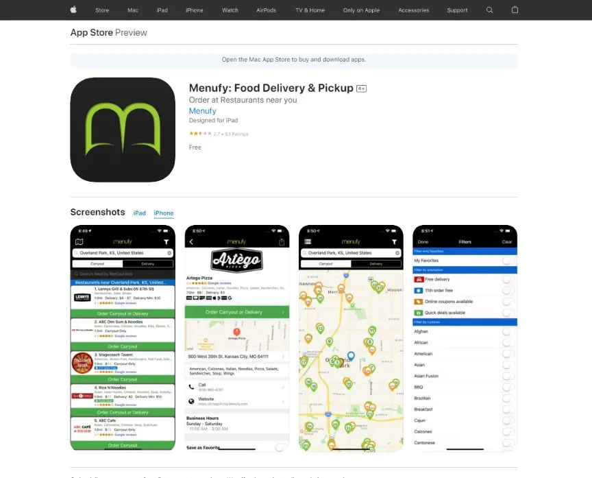 Menufy vs. GloriaFood: