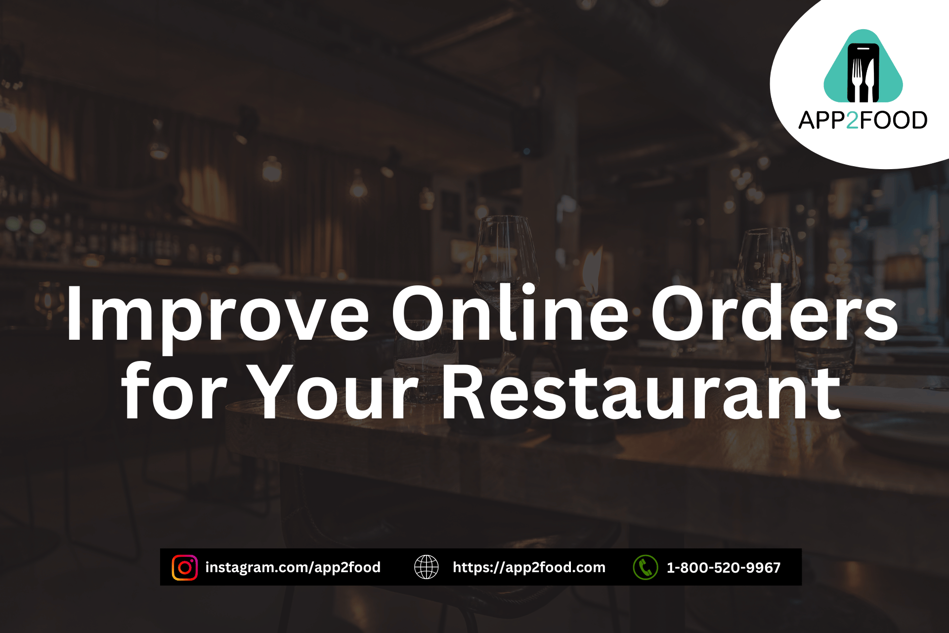 App2Food Can Help You Improve Online Orders for Your Restaurant